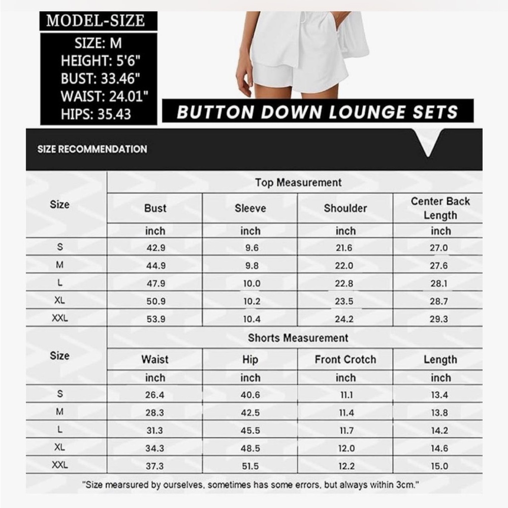 Chic White Button Down Lounge Set - image 3